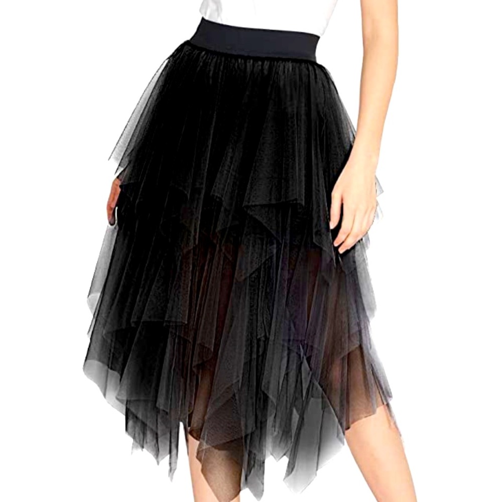Mesh Layered Tulle Skirt Sheer Tutu Midi Skirt GORGEOUS ❤️‍🔥❤️‍🔥❤️‍🔥 size S